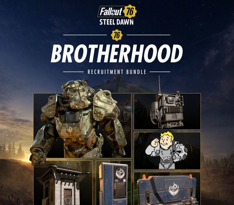 _fallout-76-brotherhood-recruitment-bundle-800 Fallout 76 - Brotherhood Recruitment Bundle DLC Steam CD Key - Imagen 1