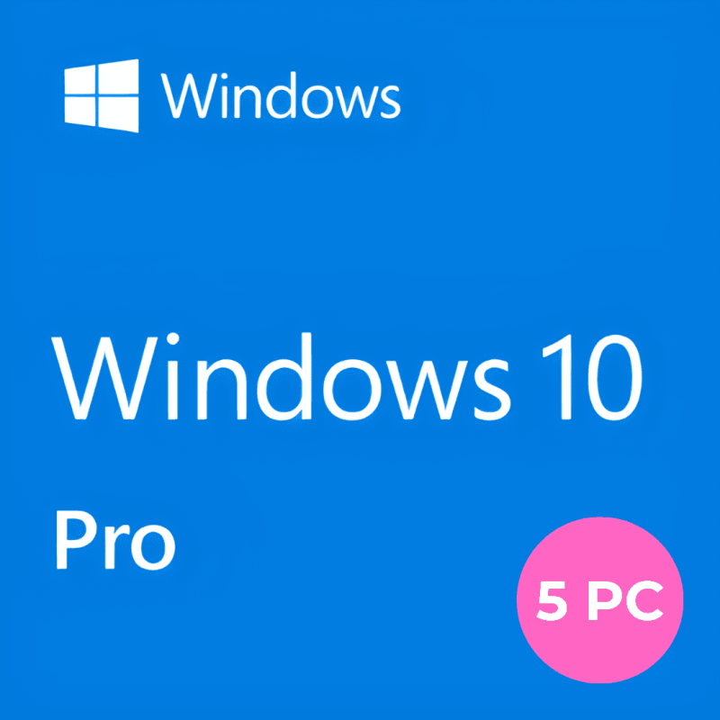 Licencia Original Windows 10 Pro para 5 Dispositivos